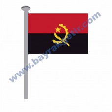 ANGOLA GÖNDER BAYRAK 50x75 ( EBAT SEÇİNİZ )